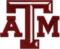 Texas A&M University logo embroidery design