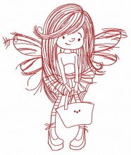 Shopping fairy 4 embroidery design