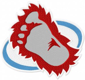 Colorado avalanche big foot logo