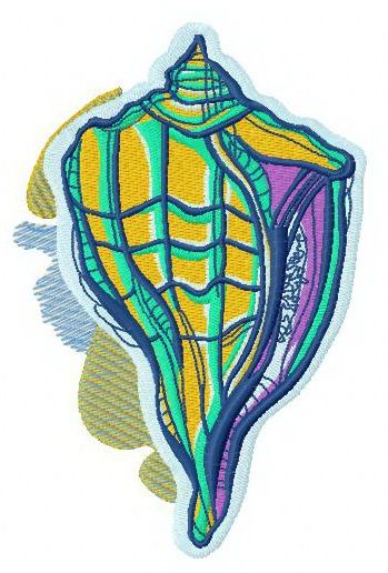 Sea shell 2 machine embroidery design