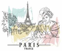 French coquette 3 embroidery design