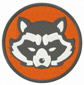 Rocket Raccoon Avengers embroidery design