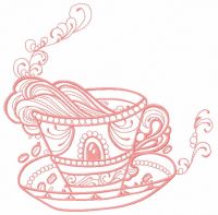 Cup with inspiration 2 embroidery design