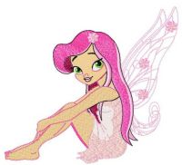 Fairy princess embroidery design