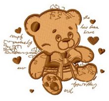 My first teddy 2 embroidery design