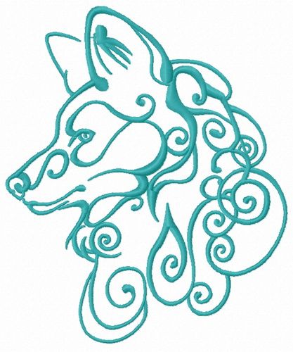 Wolf spirit 6 machine embroidery design