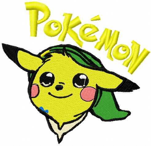 Picachu embroidery design 3