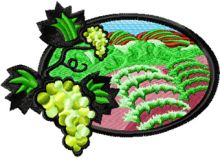 Vineyards embroidery design