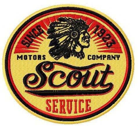 Scout Service logo machine embroidery design