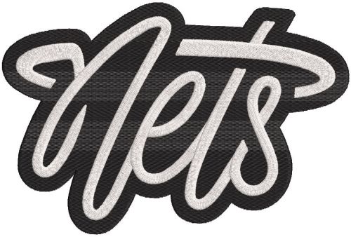 Brooklyn Nets Alternate Logo 2022 embroidery design