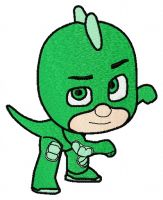 Gekko embroidery design