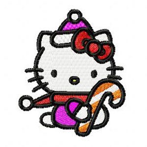 Hello Kitty Christmas 1 machine embroidery design
