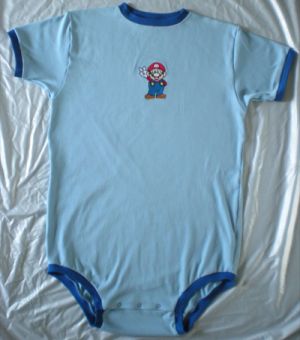 outfit super mario embroidery design