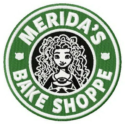 Merida's bake shoppe machine embroidery design