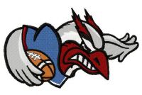 Montreal Alouettes logo 2 embroidery design