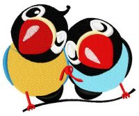 Loving birds 3 embroidery design
