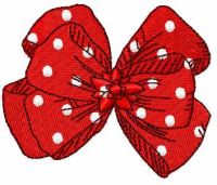 Christmas bow free embroidery design