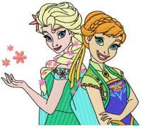 Sping in Arendelle embroidery design
