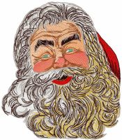 Santa time embroidery design