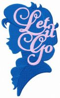 Elsa Let it go embroidery design
