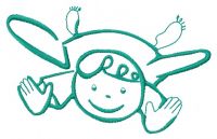 Cute little fairy 13 embroidery design