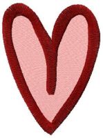 Heart art free embroidery design