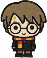 Chibi Boy Potter embroidery design