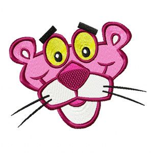 Pink Panther 2 machine embroidery design