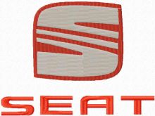 Seat logo embroidery design
