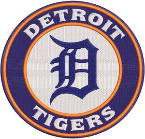 Detroit Tigers Classic Logo embroidery design