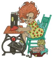 Sometimes a girl's just gotta sew 2 embroidery design