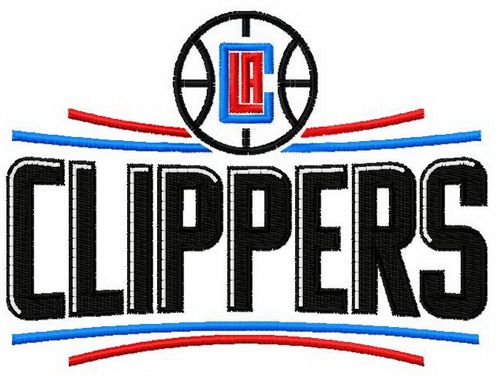 Los Angeles Clippers logo machine embroidery design