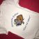 Newborn outfit with Teddy Bear with flowers embroidery design