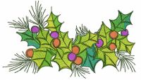 Christmas home decor embroidery design
