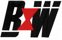 BW sign embroidery design