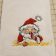 Towel with it's Christmas time embroidery design