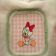 Little Daisy Duck design in embroidery hoop