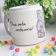 Teddy Bear with chamomile design on cup cover embroidered
