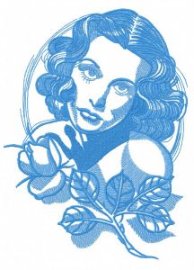 Femme fatale 2 embroidery design
