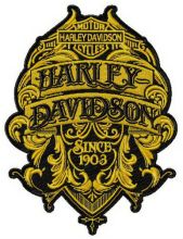 Harley-Davidson since 1903 embroidery design