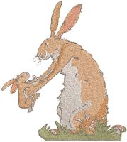 Guess how much I love you embroidery design