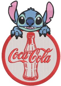 Stitch Coca cola embroidery design