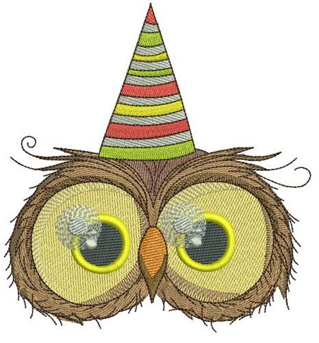 Owl's first birthday 4 machine embroidery design