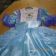Cinderella embroidery design on dress