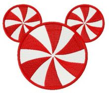Mickey candy embroidery design