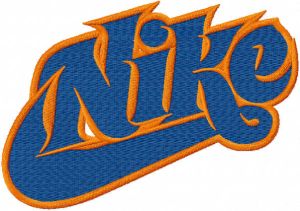 Nike modern logo embroidery design