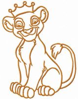 Future king embroidery design