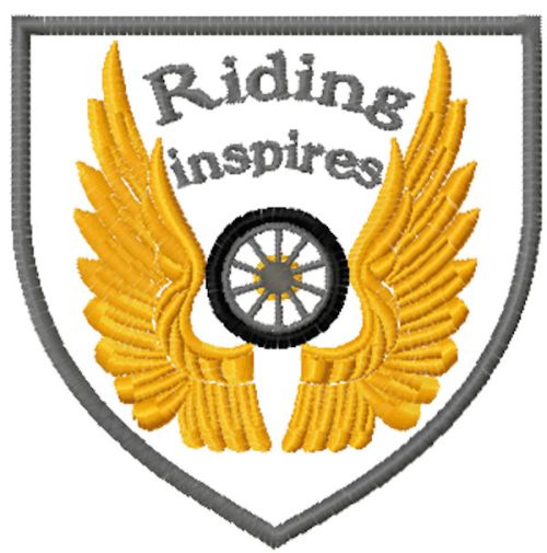 Riding inspires free embroidery design