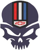 Chevrolet Camaro Logo Calavera embroidery design