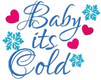 Baby its cold free embroidery design